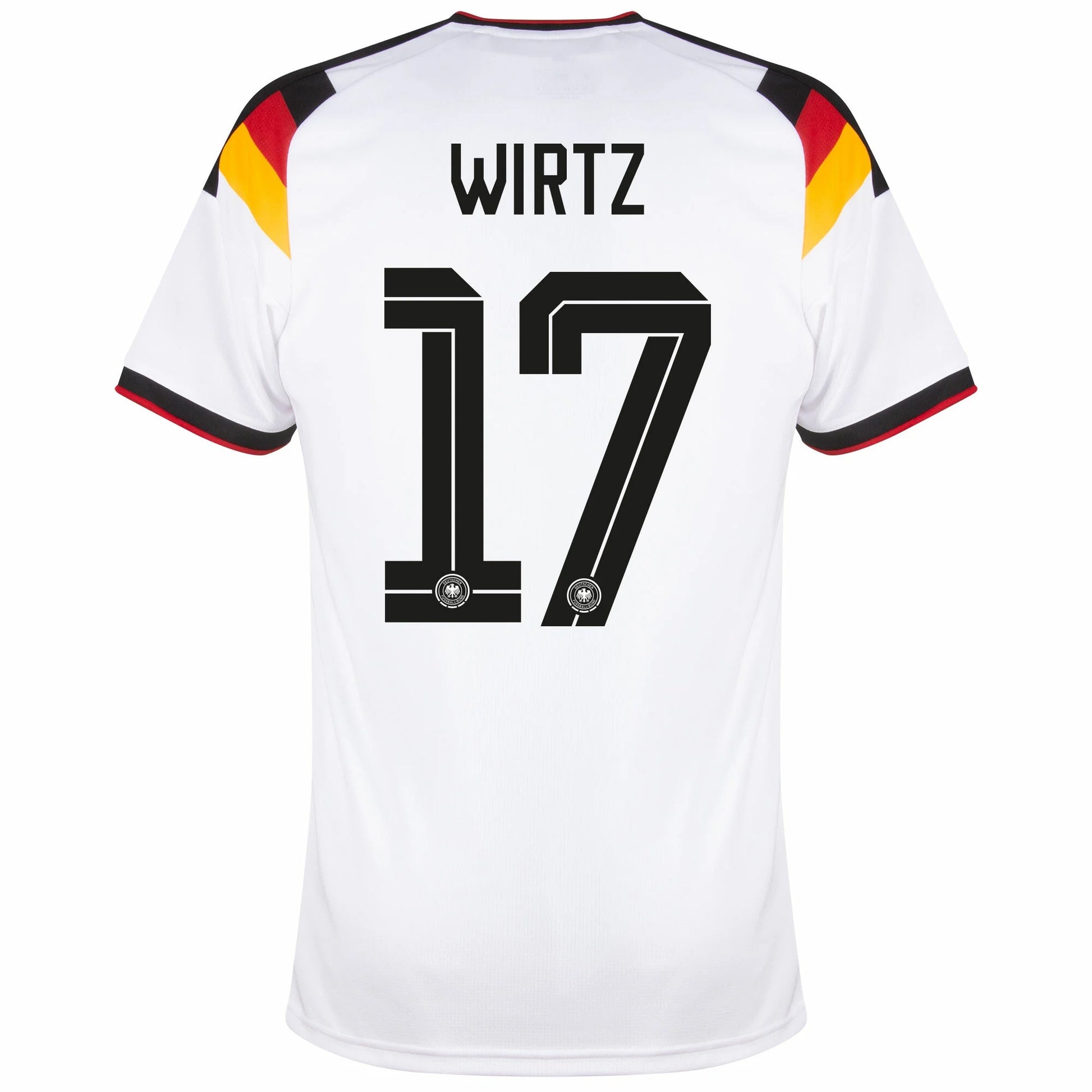 Germany 2026 World Cup Home Stadium Replica Jersey with Wirtz #17 printing  back view