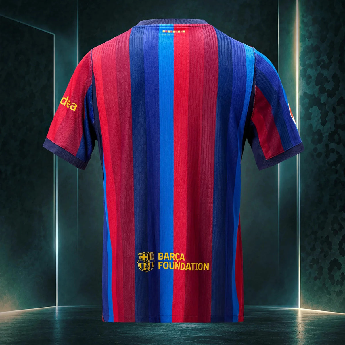 Back view of FC Barcelona x Golf Wang 2026-2027 men's replica red football shirt by Final Third Kit