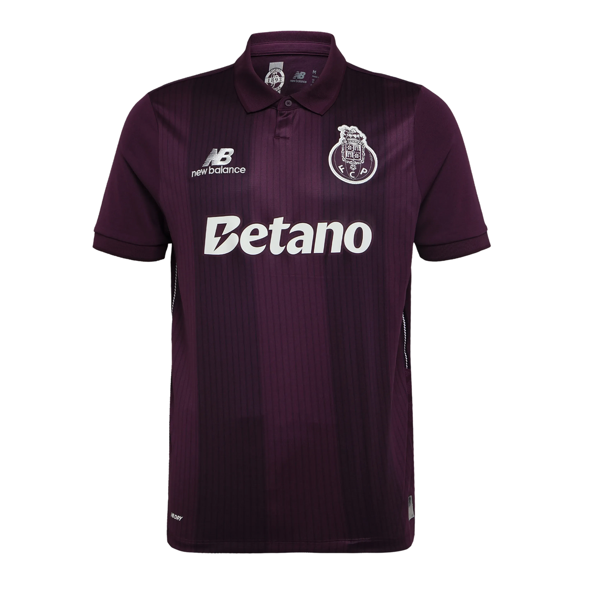 Front view of FC Porto 2026-2027 away claret stadium replica soccer jersey by Final Third Kit