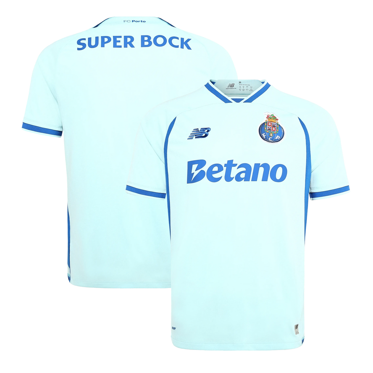 Front and back view of FC Porto 2026-2027 third turquoise stadium replica jersey by Final Third Kit