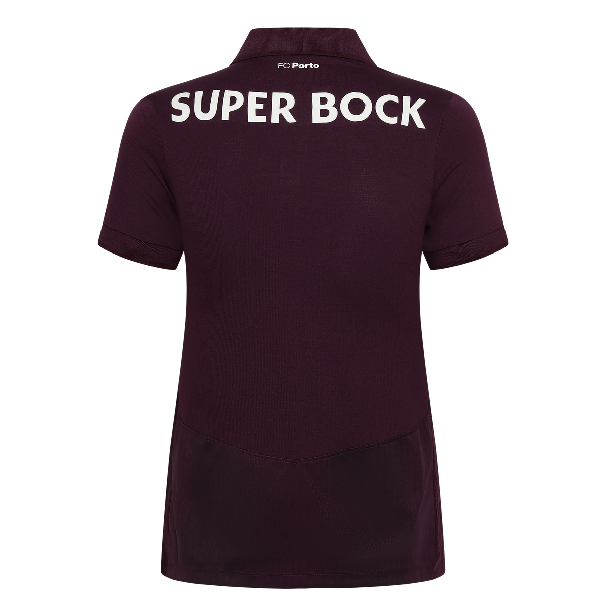Back view of women's FC Porto 2026-2027 away claret stadium replica football shirt by Final Third Kit