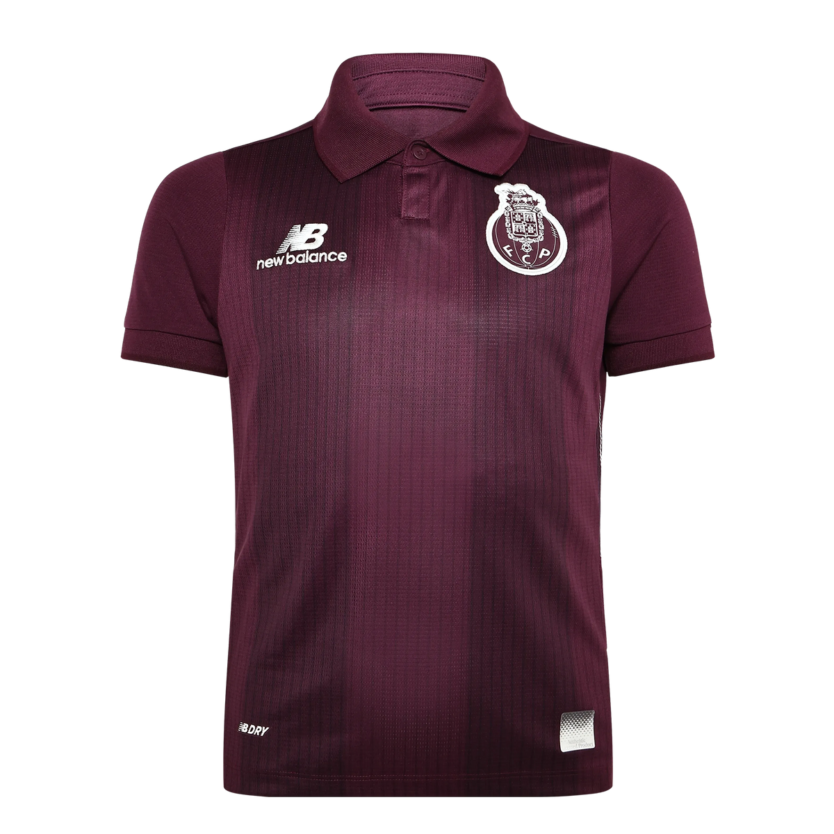 Front view of youth FC Porto 2026-2027 away claret stadium replica soccer jersey by Final Third Kit