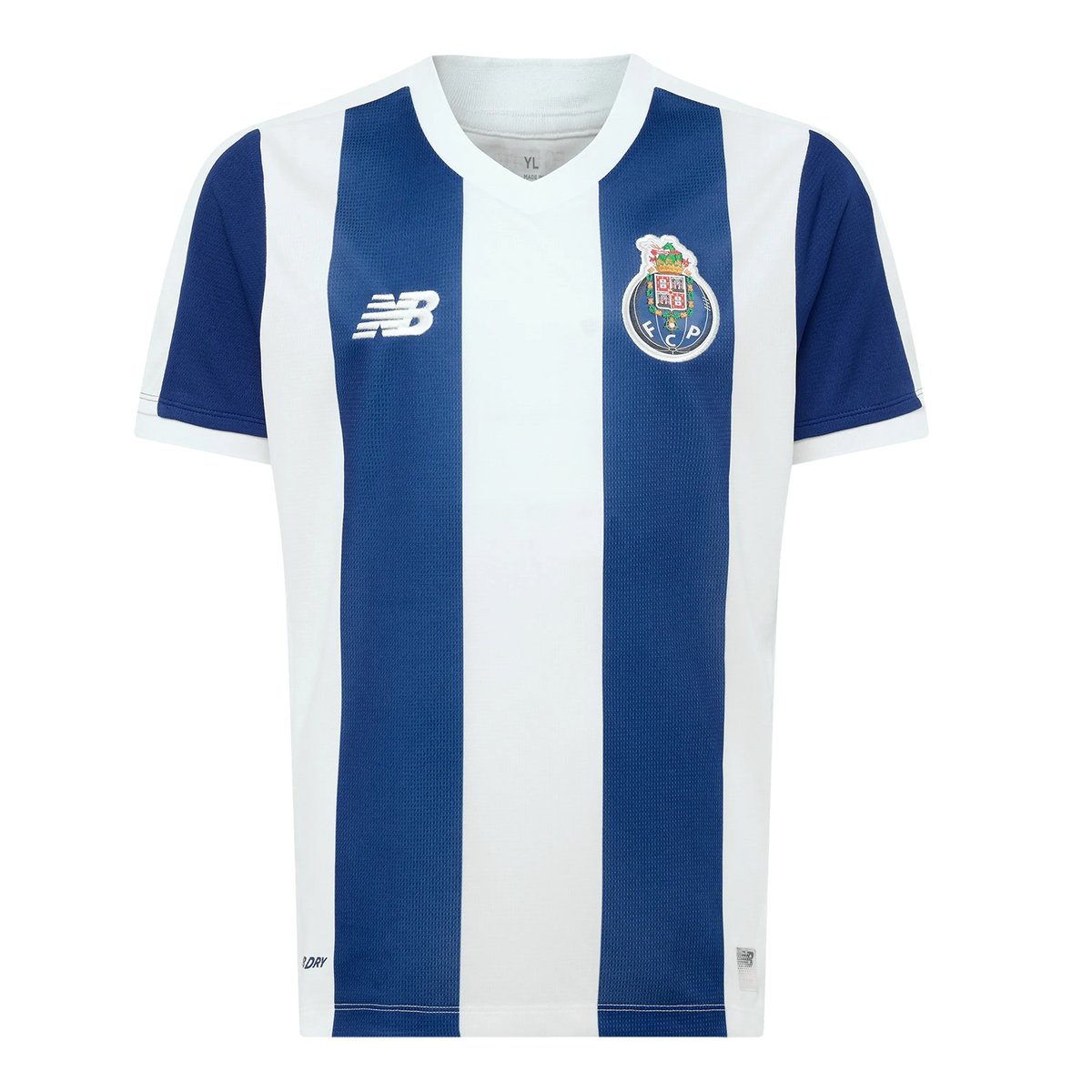 Front view of youth FC Porto 2026-2027 home blue stadium replica soccer jersey by Final Third Kit