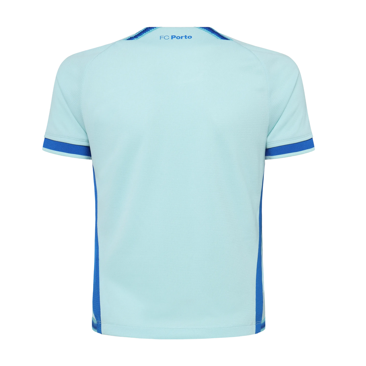 Back view of youth FC Porto 2026-2027 third turquoise stadium replica football shirt by Final Third Kit