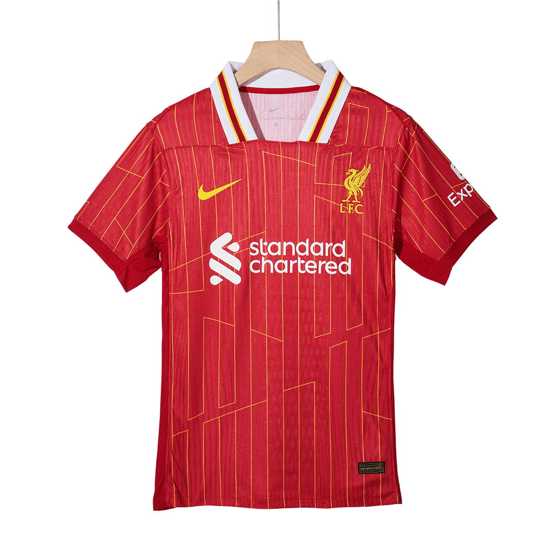 Authentic CHAMPIONS #20  Liverpool Home Soccer Jersey 2024/25 Red