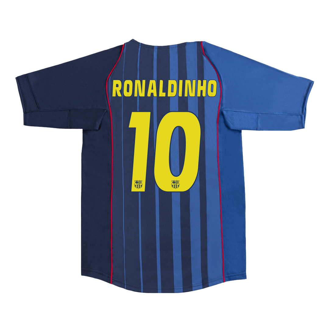 Retro Jersey RONALDINHO #10 Barcelona Retro Jersey Away Soccer Shirt 2004/05