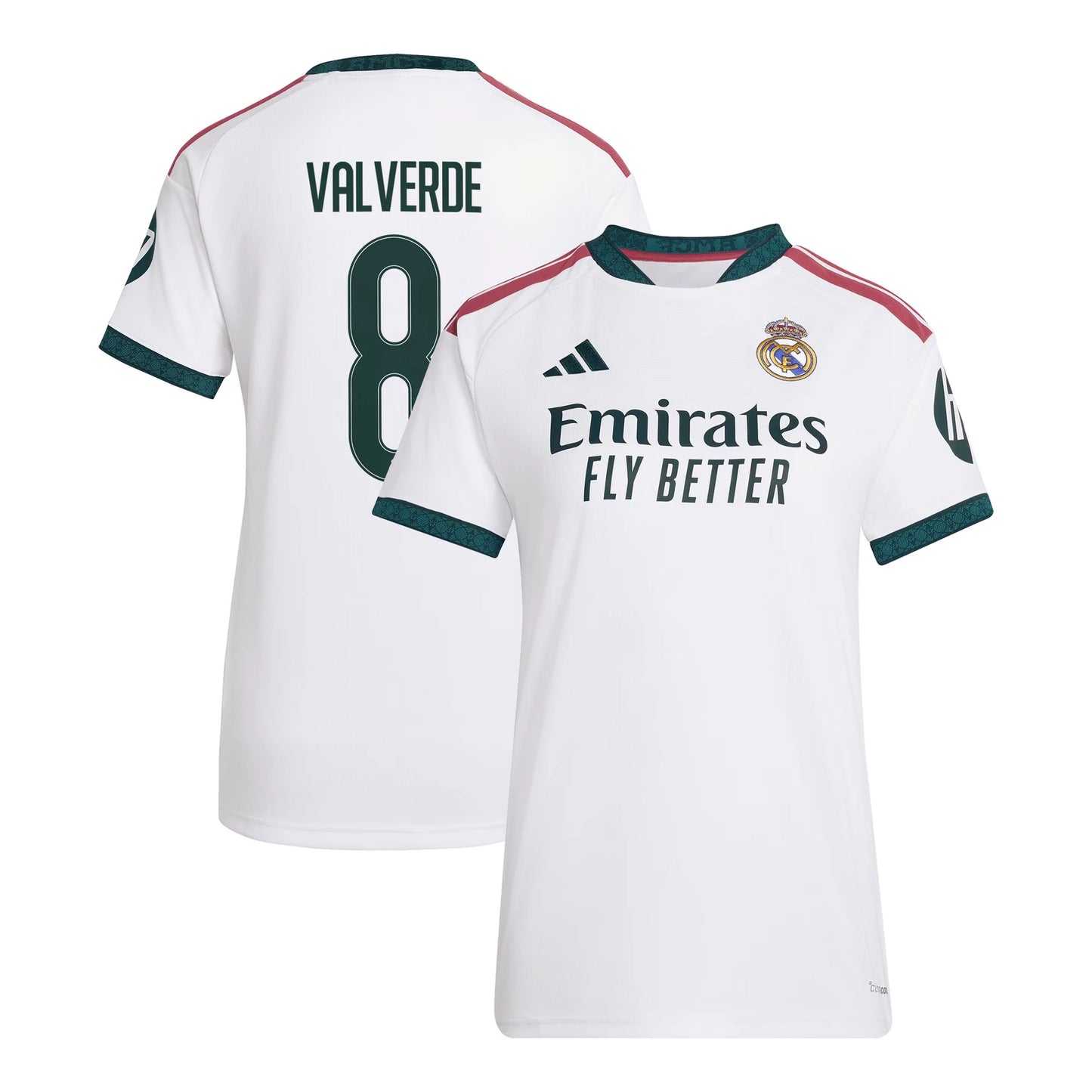 Real Madrid Women's 2026/27 Home Replica Jersey With Valverde #8 Printing 