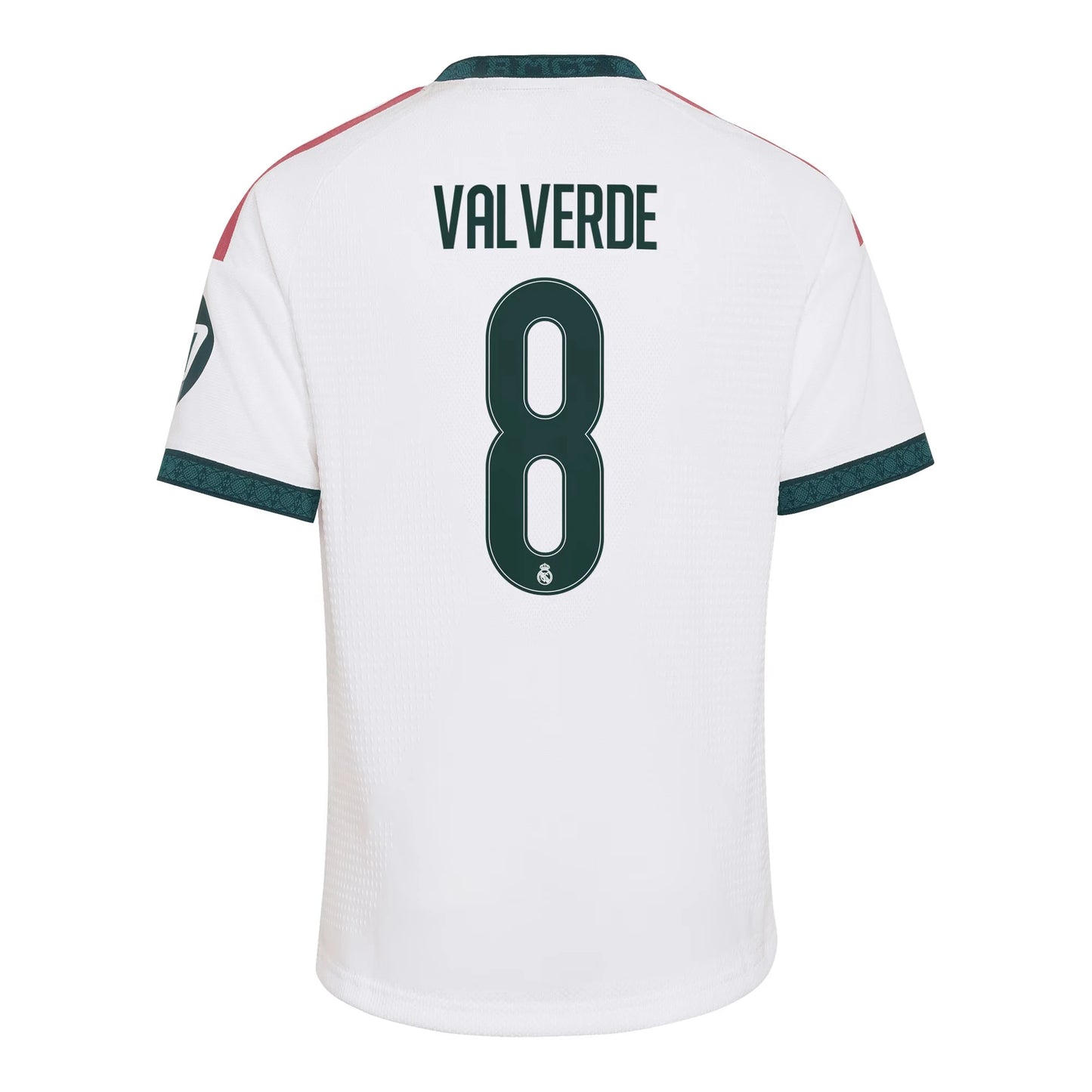 Real Madrid 2026/27 Home Kids Replica Jersey With Valverde #8 Printing Back View