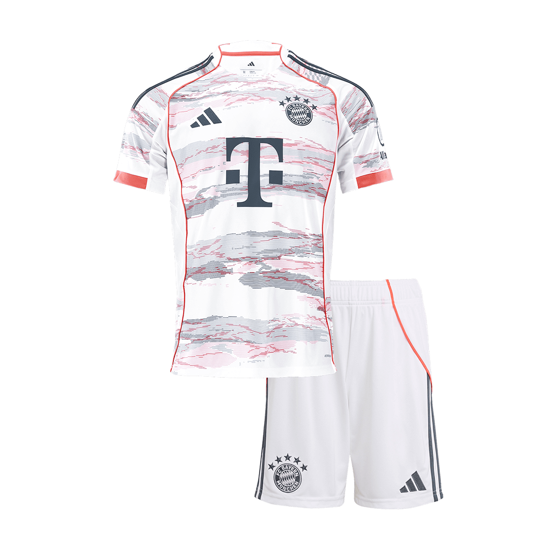 Bayern Munich Away Kids Soccer Jerseys Kit 2025/26 Red