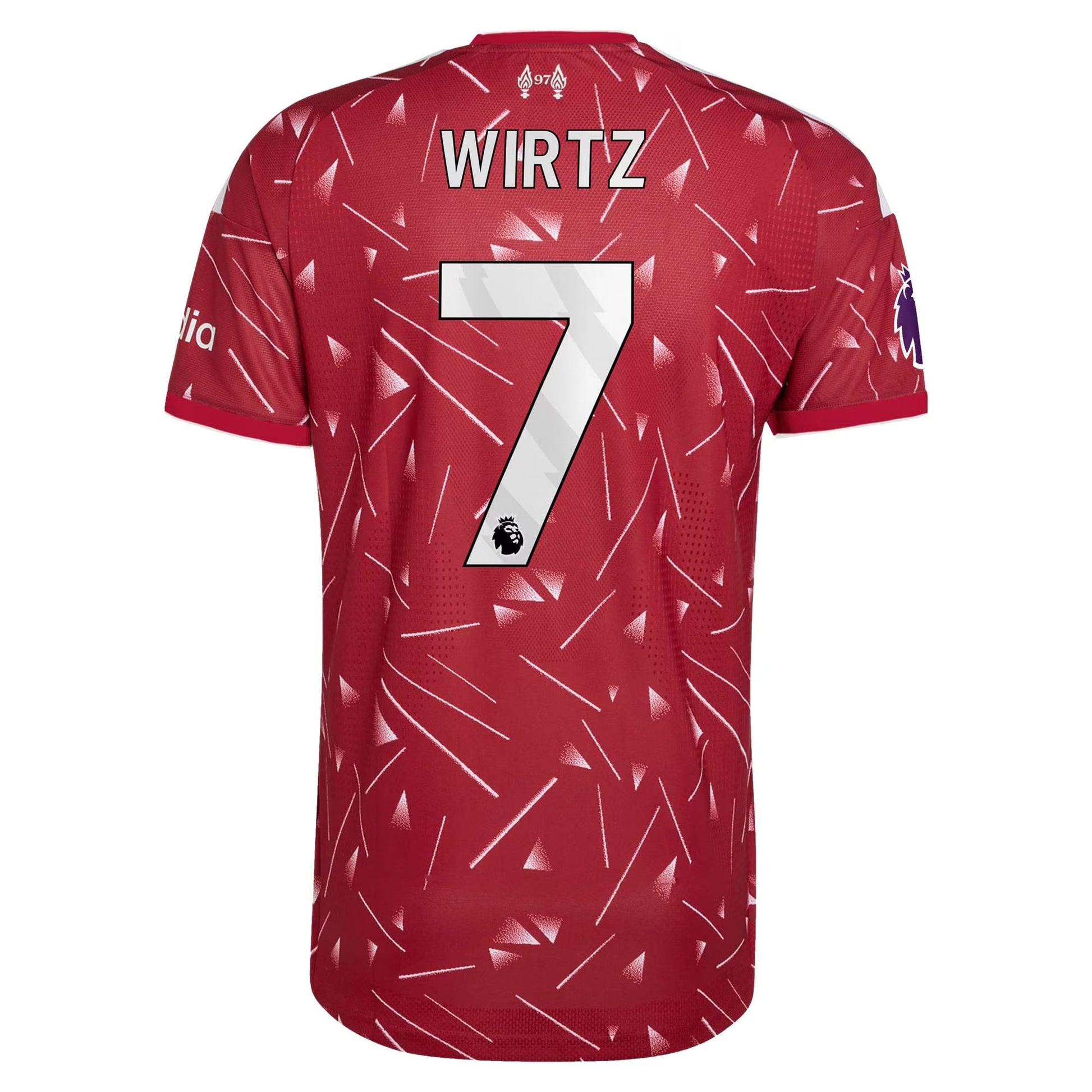 Liverpool 2026/27 Home Match Authentic Jersey - Wirtz #7 back view
