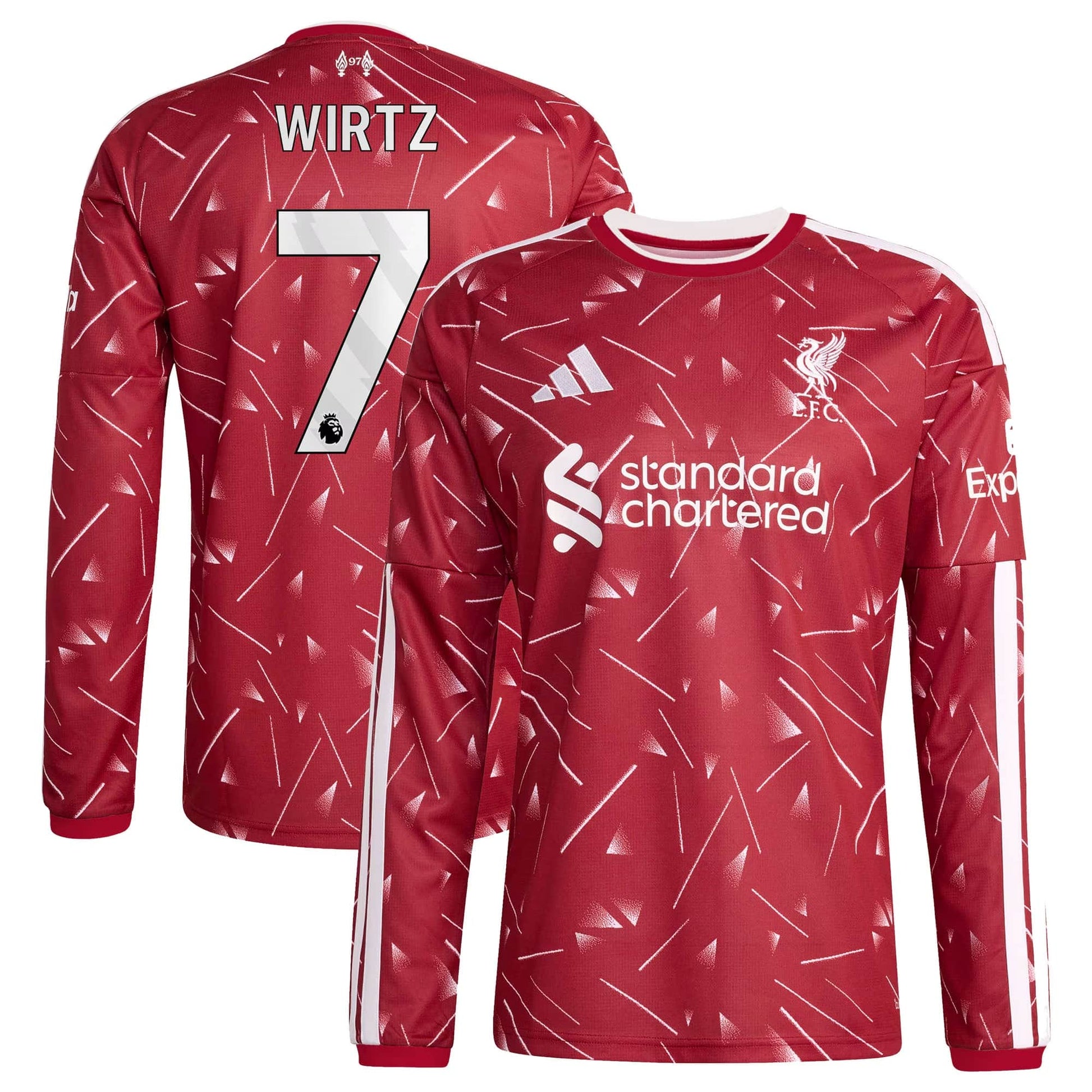 Liverpool 2026/27 Home Stadium Replica Long Sleeve Jersey - Wirtz #7