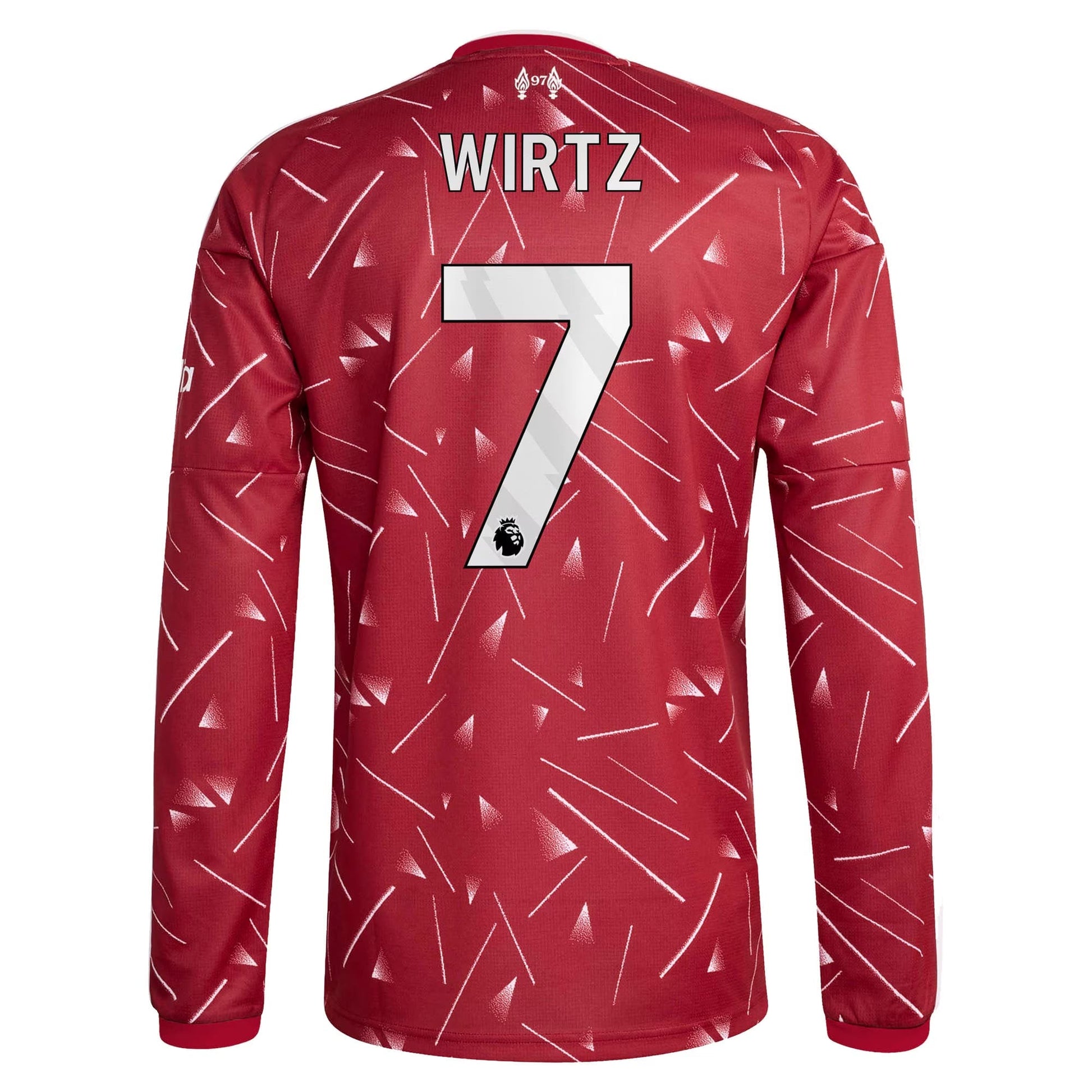 Liverpool 2026/27 Home Stadium Replica Long Sleeve Jersey - Wirtz #7 back view