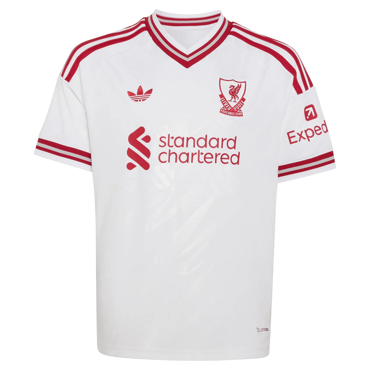 Front view of women's Liverpool 2026-2027 away white replica soccer jersey by Final Third Kit