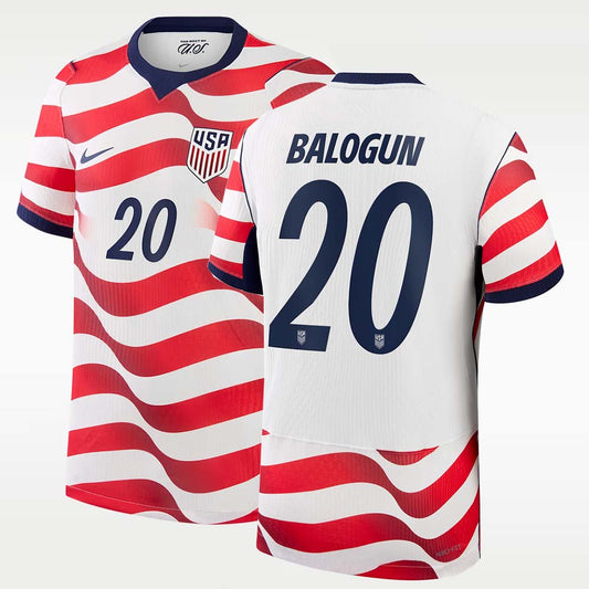 Folarin Balogun USMNT 2026 World Cup Home Soccer Jersey - Stadium Replica - Final Third Kit