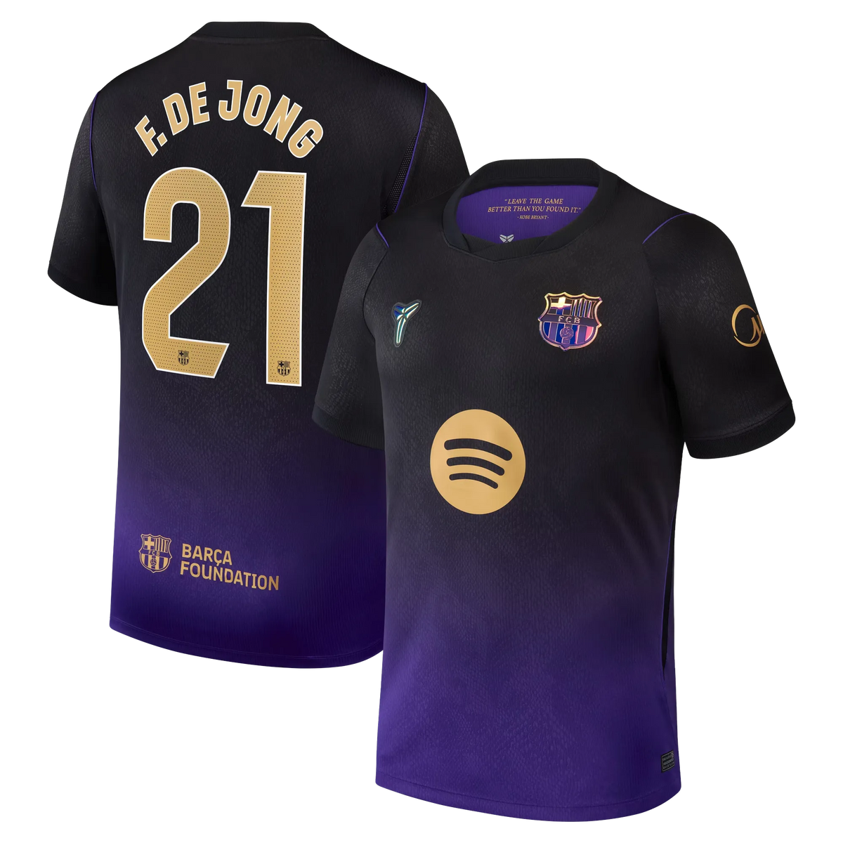 Front and back view of women's Barcelona 2026-2027 home red stadium replica jersey featuring Frenkie de Jong by Final Third Kit