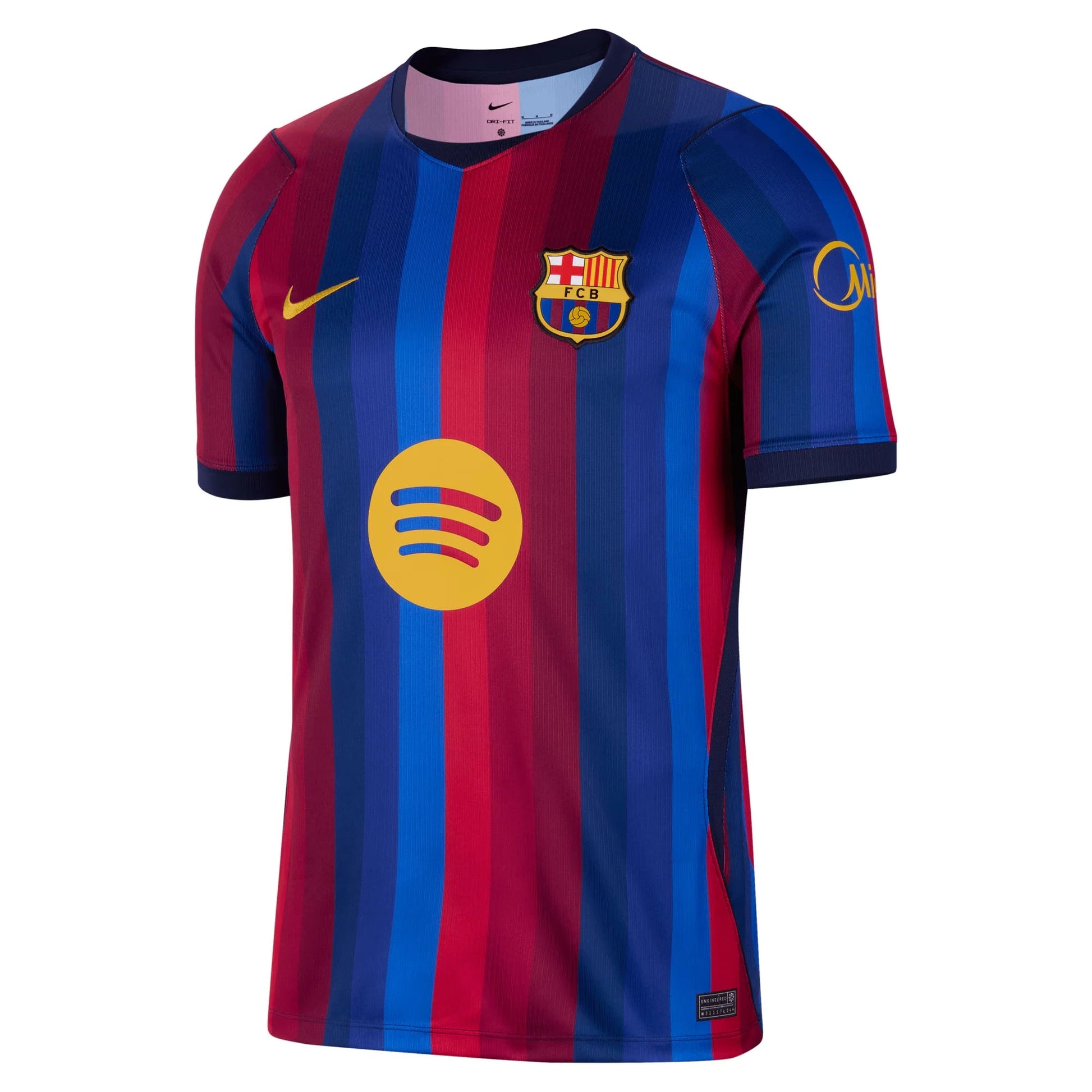 Front view of men's Barcelona 2026-2027 home red stadium replica soccer jersey by Final Third Kit
