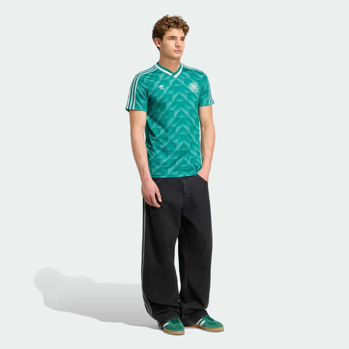 Germany 1990 Away Retro Replica Jersey - Green