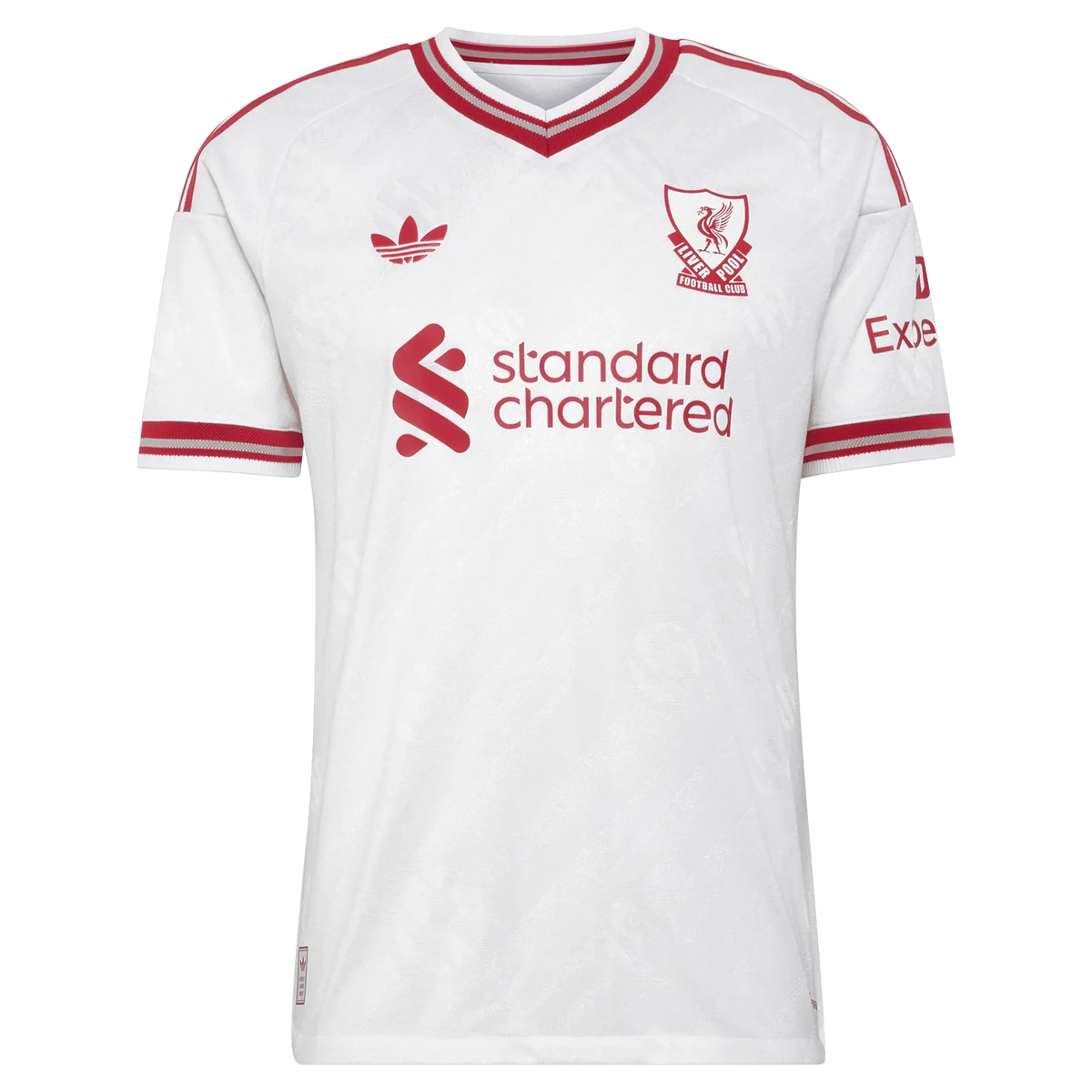 Front view of men's Liverpool 2026-2027 away white on-field authentic soccer jersey by Final Third Kit