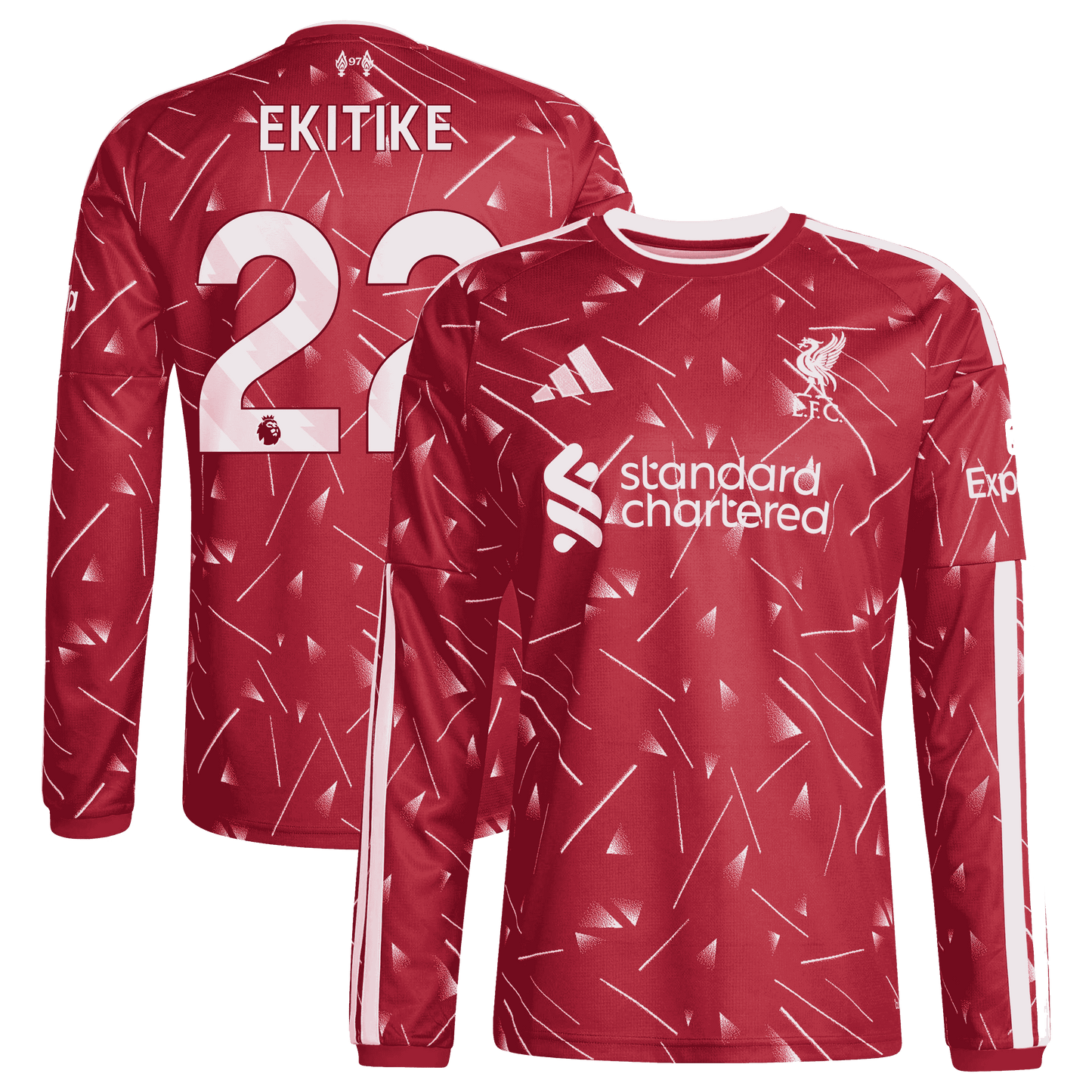 Liverpool 2026/27 Home Stadium Replica Long Sleeve Jersey - Ekitike #22
