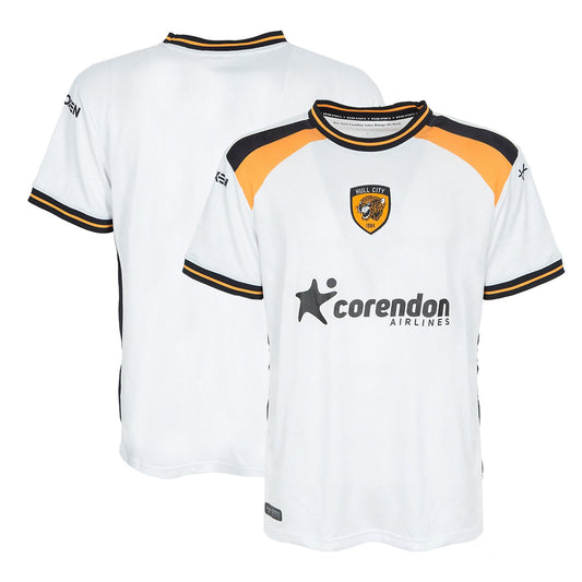 Front and back view of Hull City 2026-2027 away white replica jersey by Final Third Kit