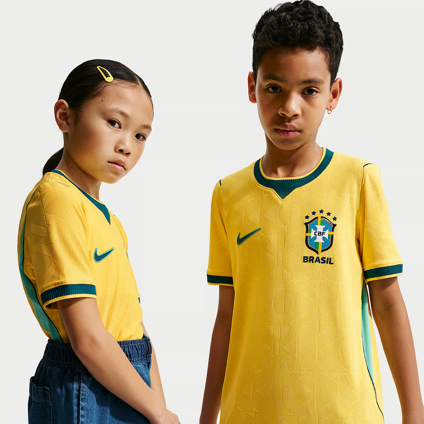 Brazil 2026 Home World Cup Kids Football Soccer Jersey