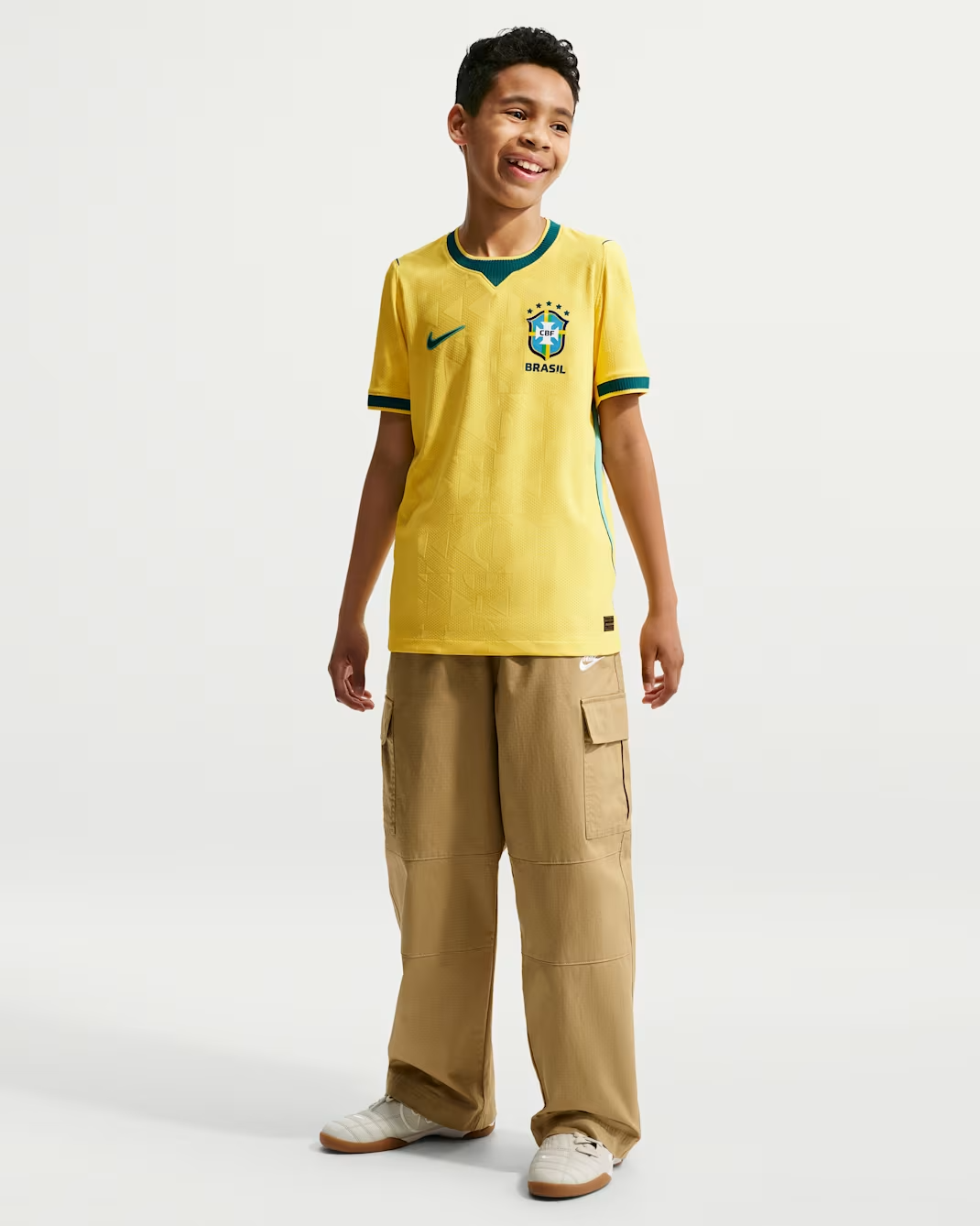 Brazil 2026 Home World Cup Kids Football Soccer Jersey