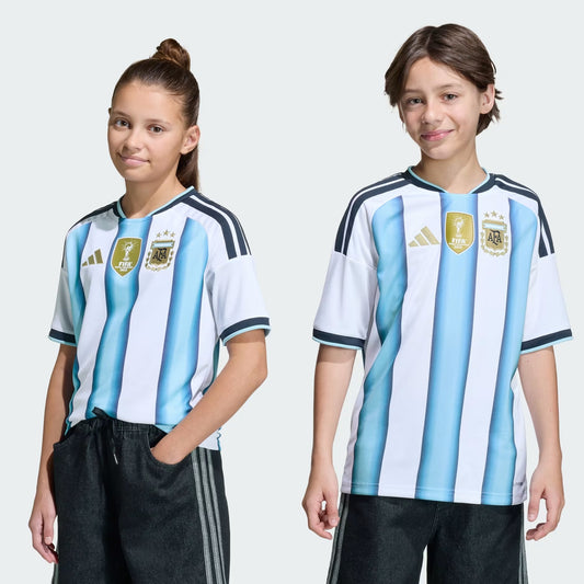Argentina 26 Home Kids Football Jersey
