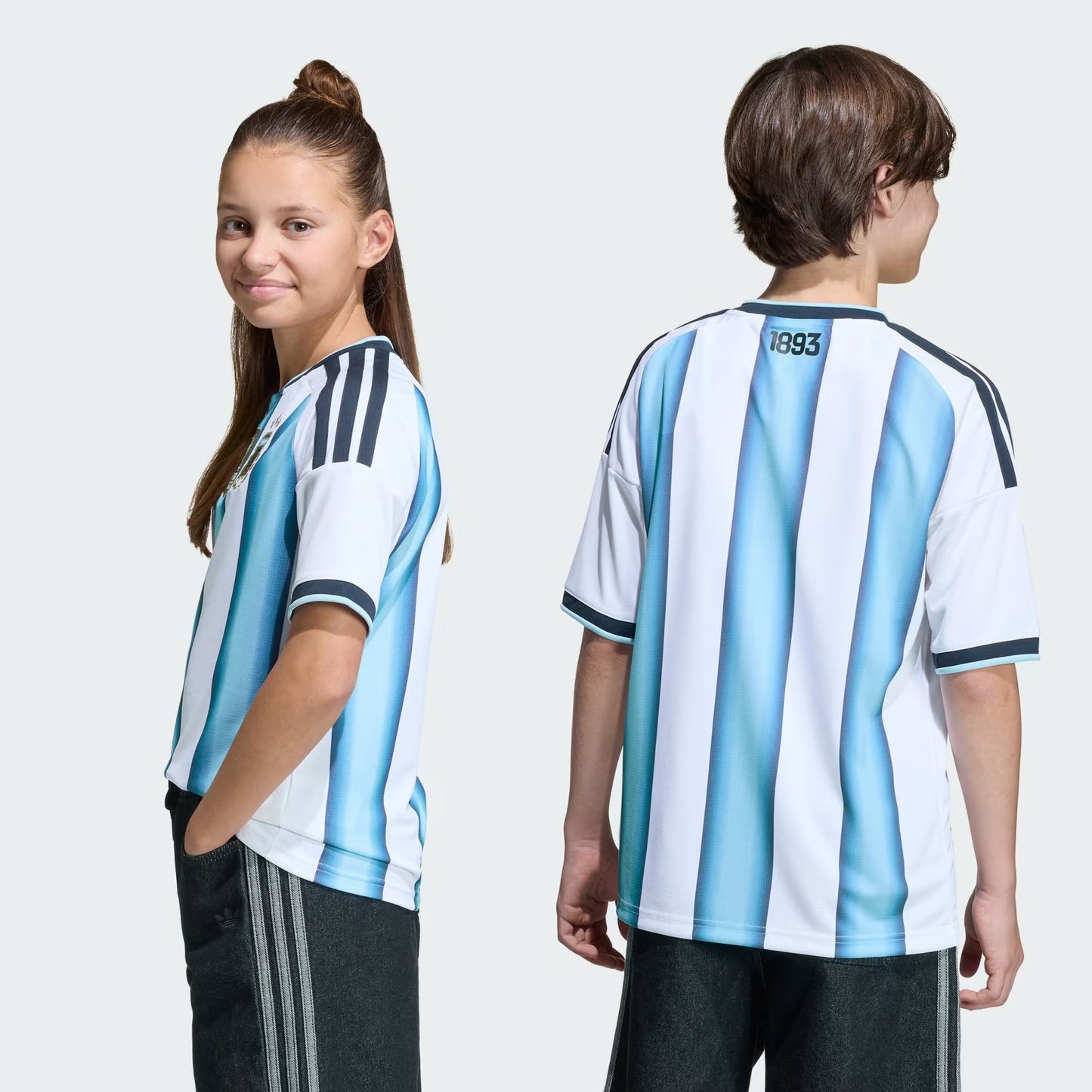 Argentina 26 Home Kids Football Jersey