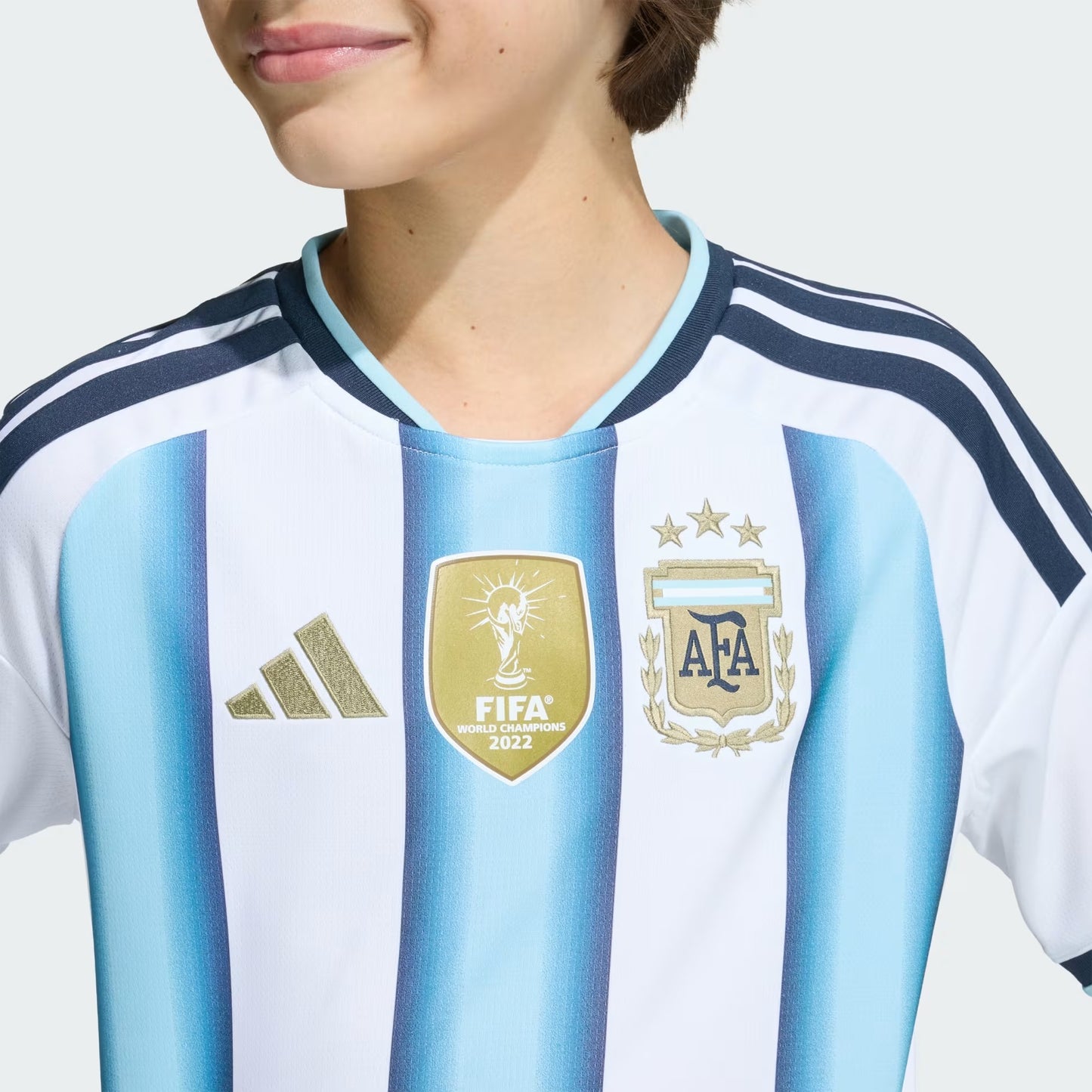 Argentina 26 Home Kids Football Jersey