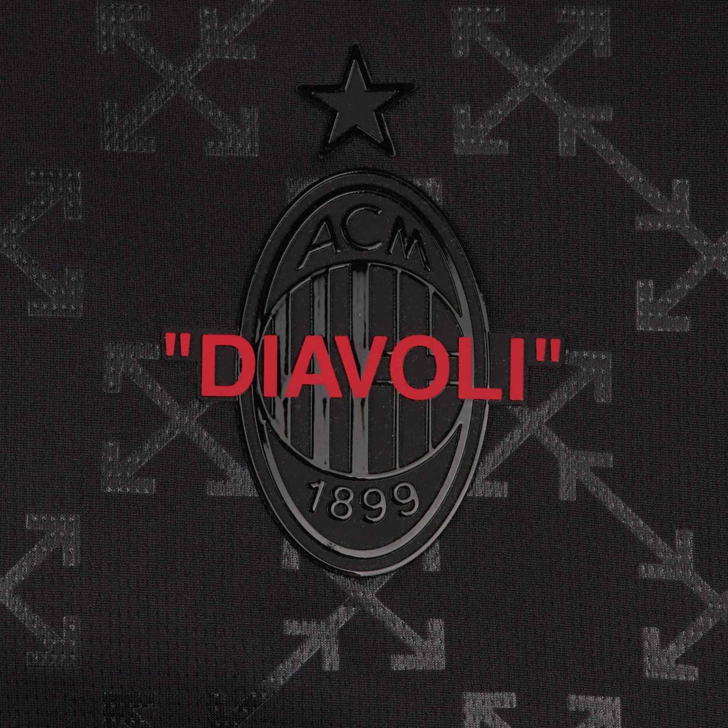 The 24/25 AC Milan x Off-White Black Jersey From Jersey Loco