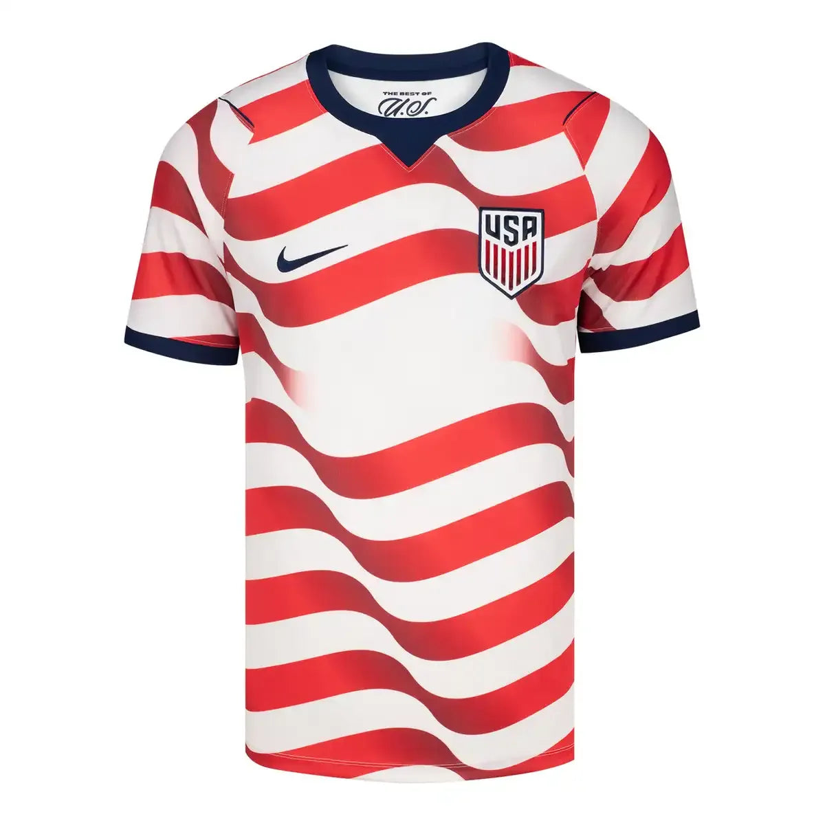 mens nike white usmnt 2026 home stadium replica jersey front view 