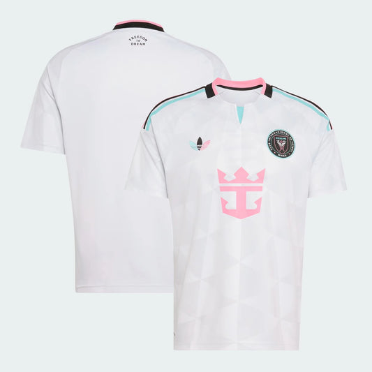 Front and back view of Inter Miami CF 2026 third white replica jersey by Final Third Kit
