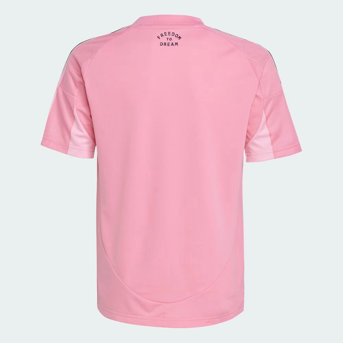 Back view of youth Inter Miami CF 2026 home pink football shirt by Final Third Kit