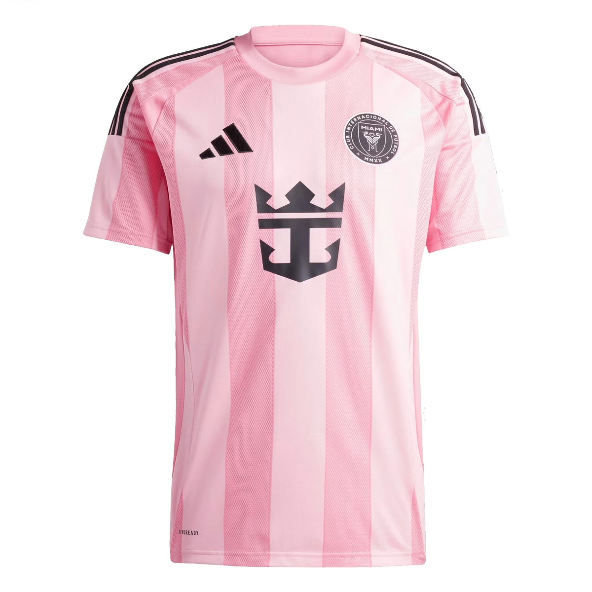 Front view of Inter Miami CF 2025-2026 home pink replica soccer jersey by Final Third Kit