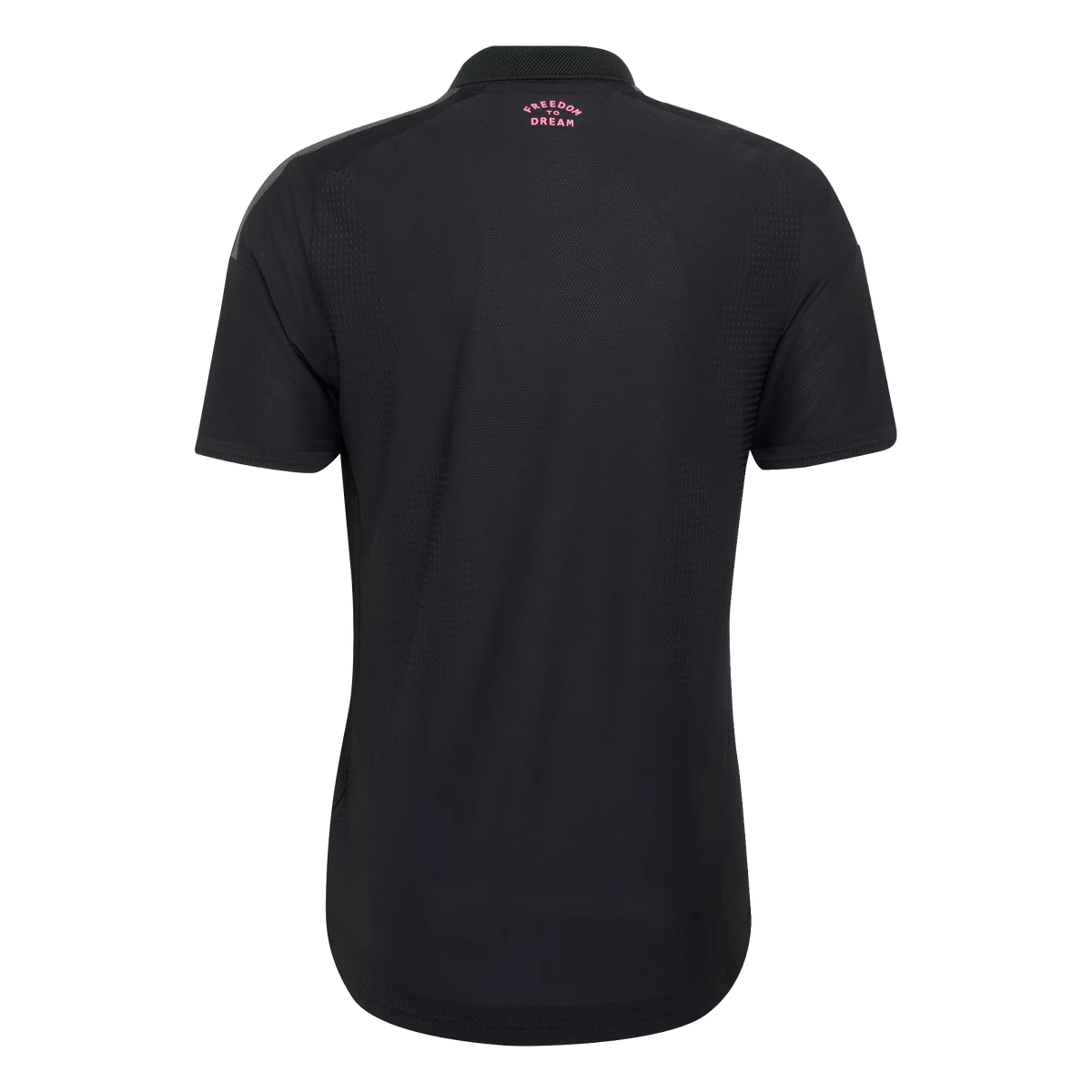 Back view of Inter Miami CF 2026 away black authentic football shirt by Final Third Kit