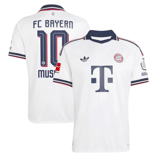 Jamal Musiala Bayern Munich 2026/27 Away On-Field Authentic Jersey - White