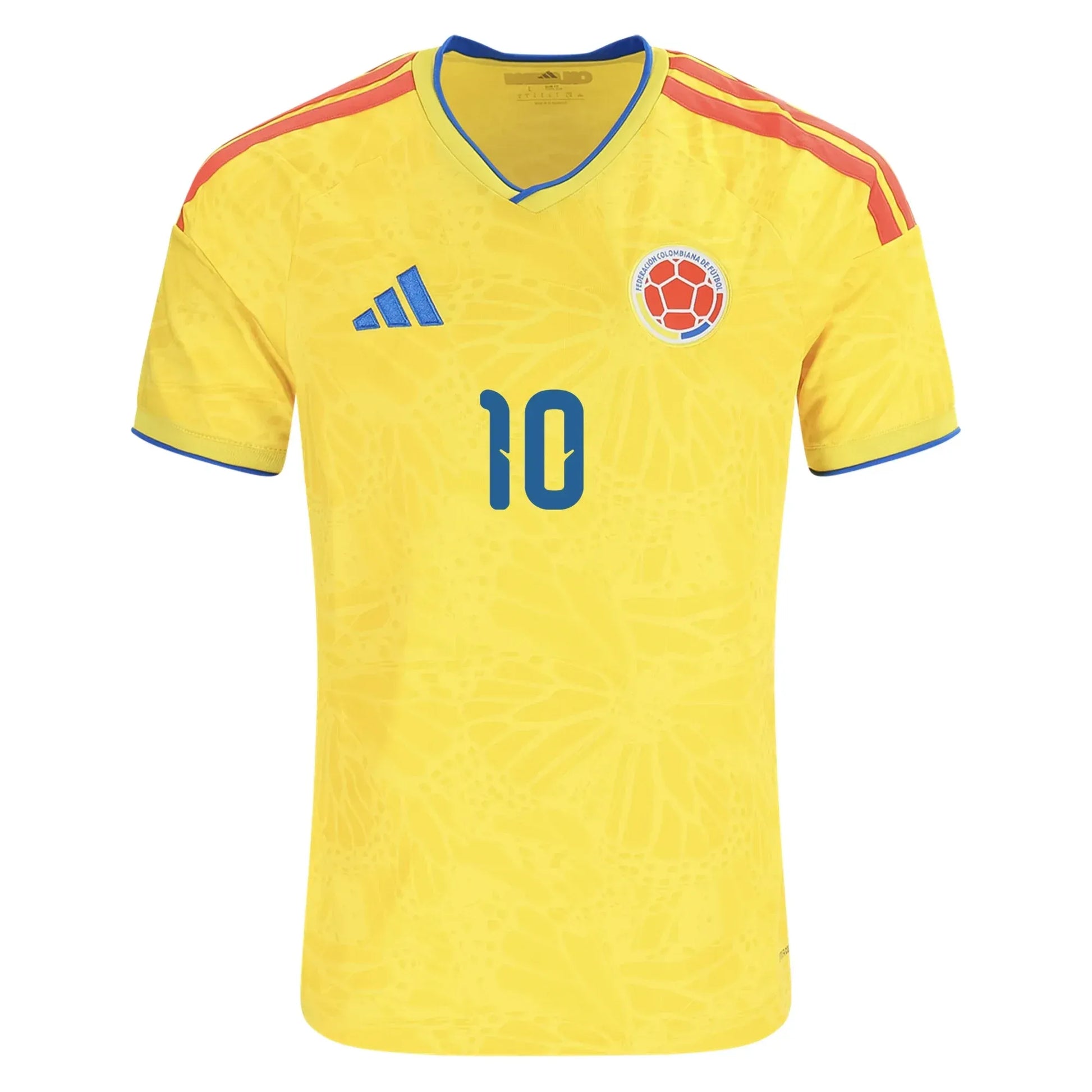 Colombia 2026 Home Soccer Jersey - James Rodriguez 10 front view