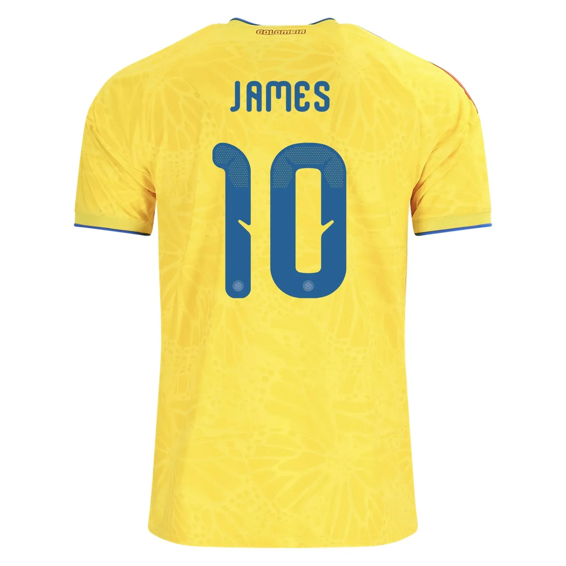 James Rodriguez Colombia 2026 Home Stadium Replica Soccer Jersey #10 back view