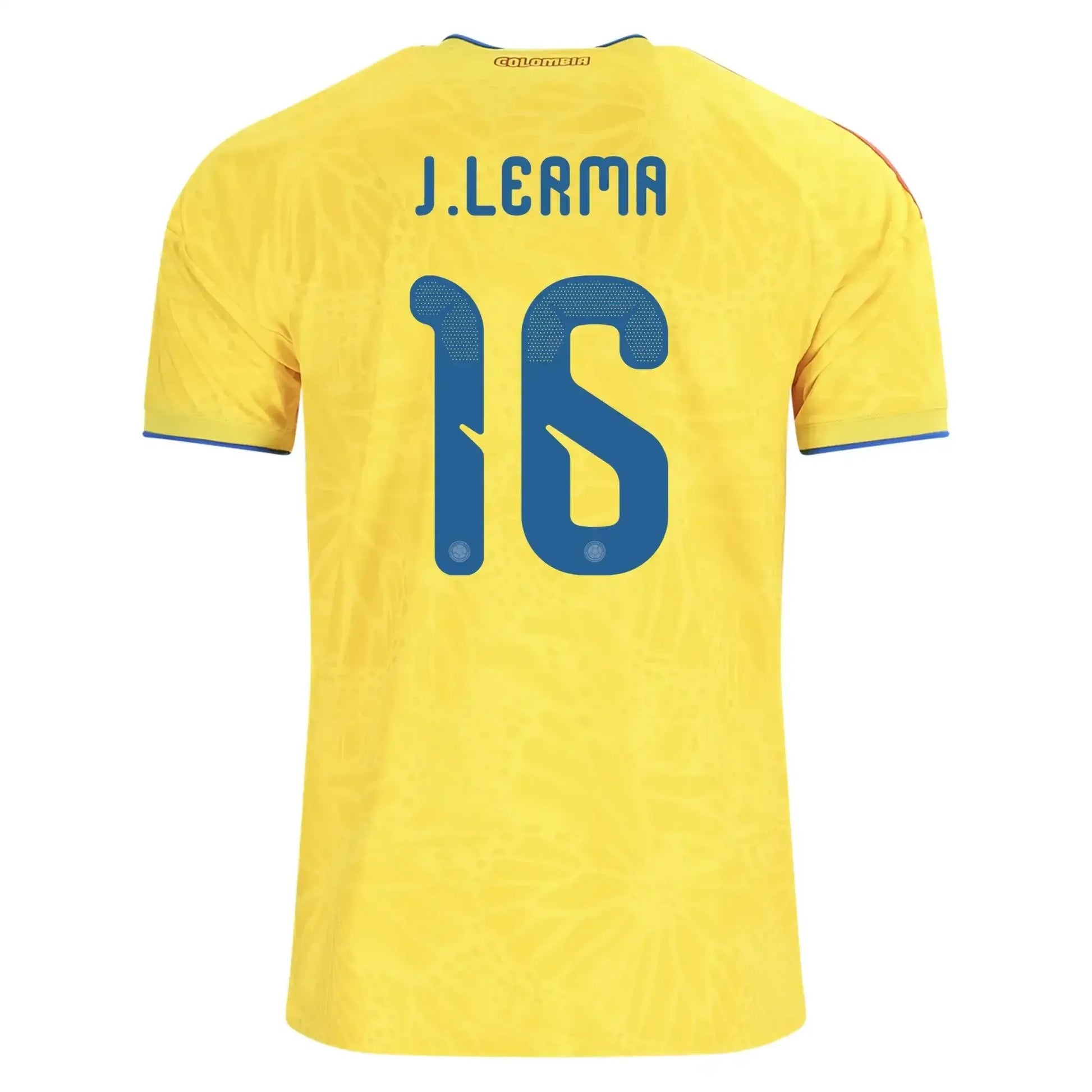 Colombia 2026 Home Soccer Jersey - Jefferson Lerma #16 back view