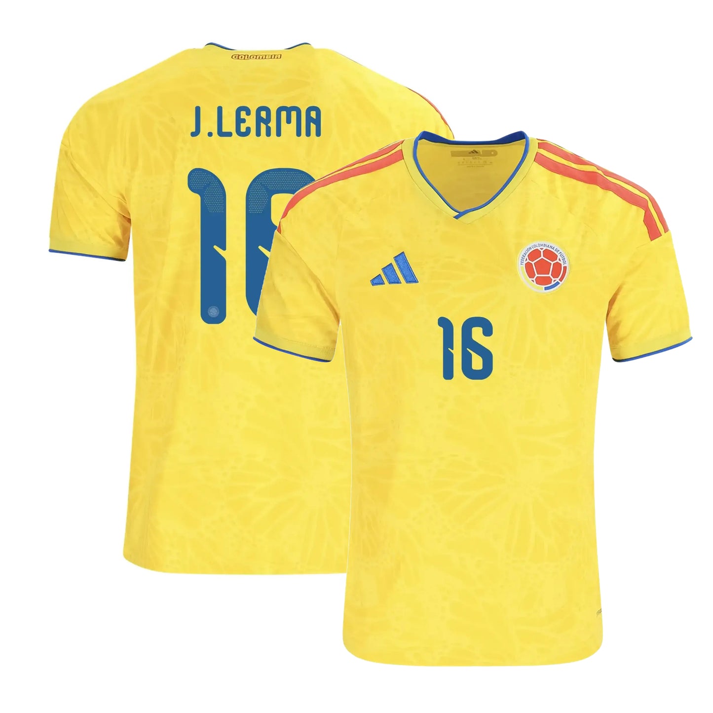 Colombia 2026 Home Soccer Jersey - Jefferson Lerma #16