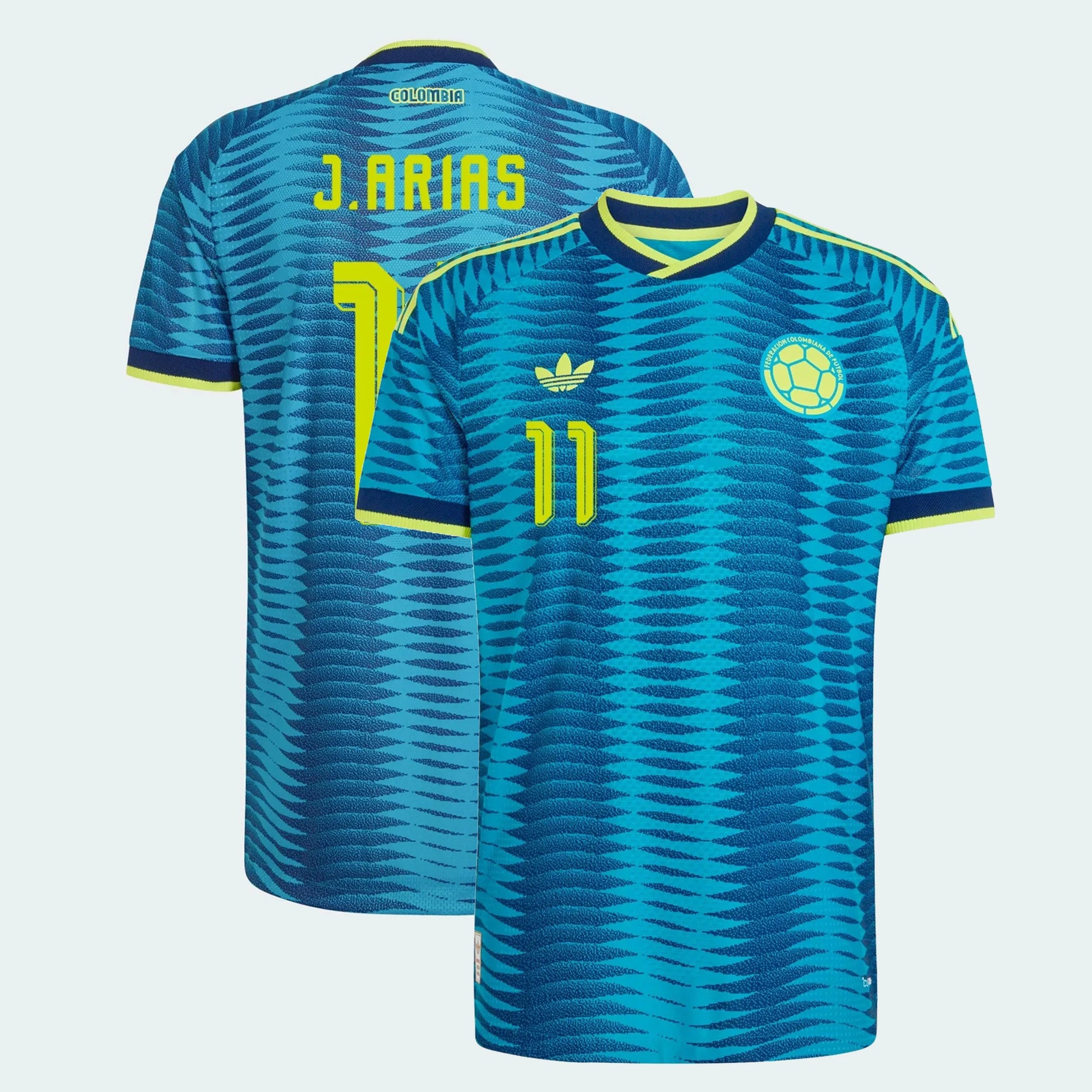 Colombia 2026 Away Soccer Jersey With Jhon Arias #11 Printing 