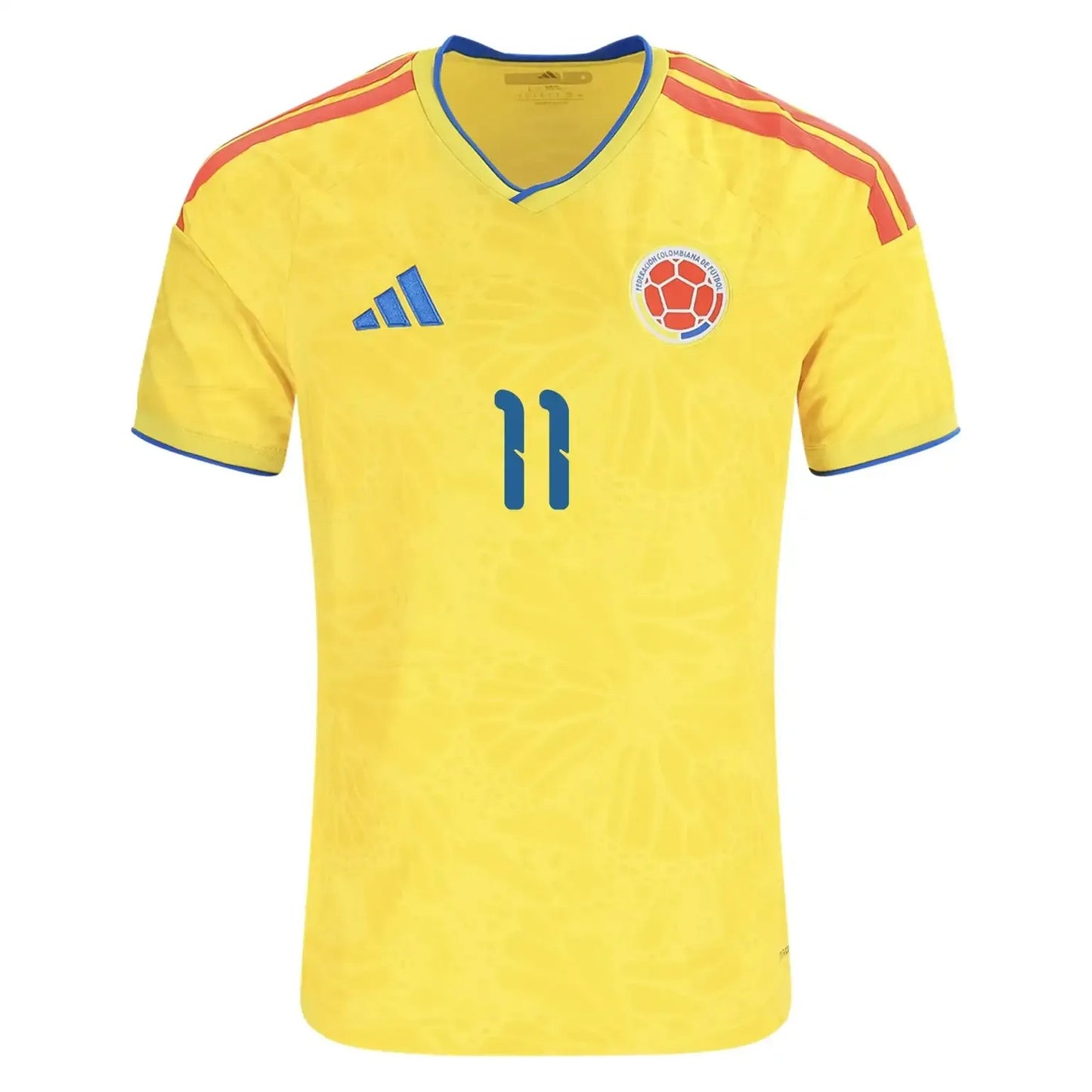 Colombia 2026 Home Soccer Jersey - Jhon Arias #11 front view