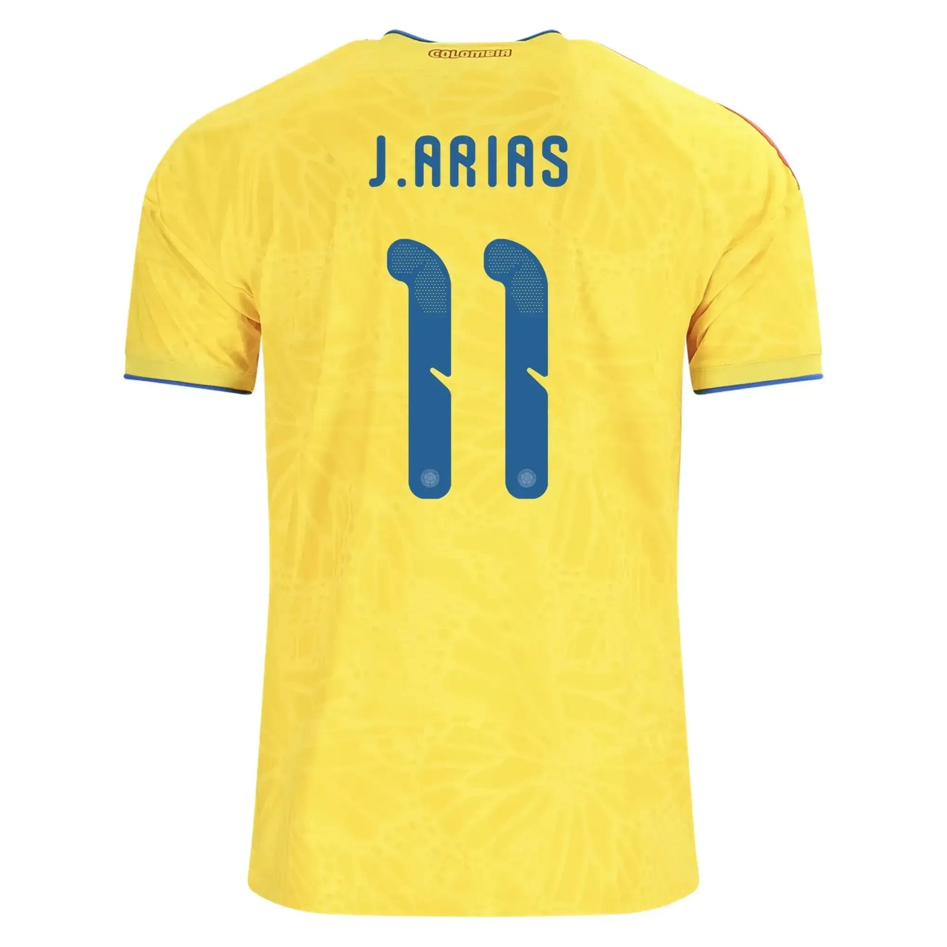 Colombia 2026 Home Soccer Jersey - Jhon Arias #11 back view
