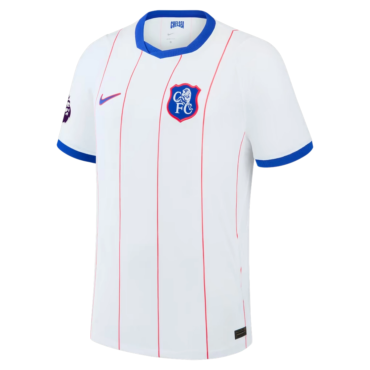 Front view of Chelsea 2026-2027 third white match authentic soccer jersey by Final Third Kit
