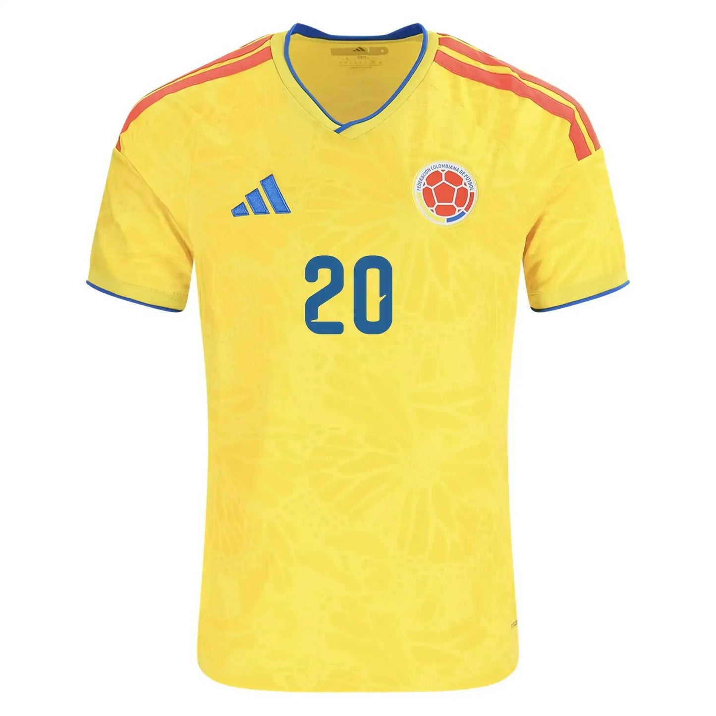 Colombia 2026 Home Soccer Jersey - Juan Fernando Quintero #20 front view