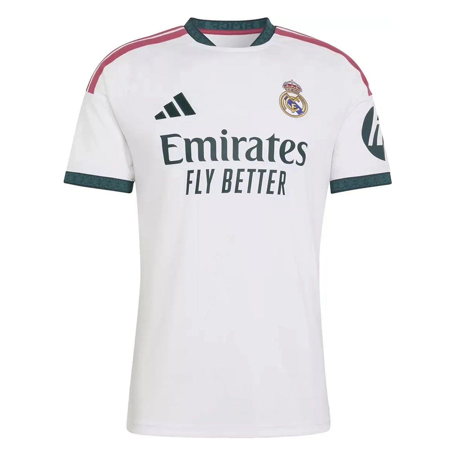 Front view of men's Real Madrid 2026-2027 home white replica soccer jersey by Final Third Kit