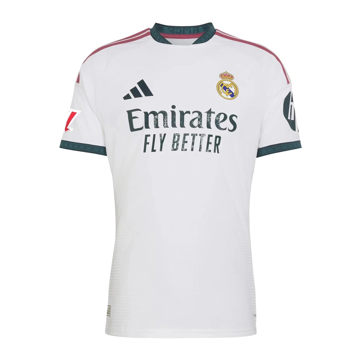 Front view of men's Real Madrid 2026-2027 home white on-field authentic soccer jersey by Final Third Kit