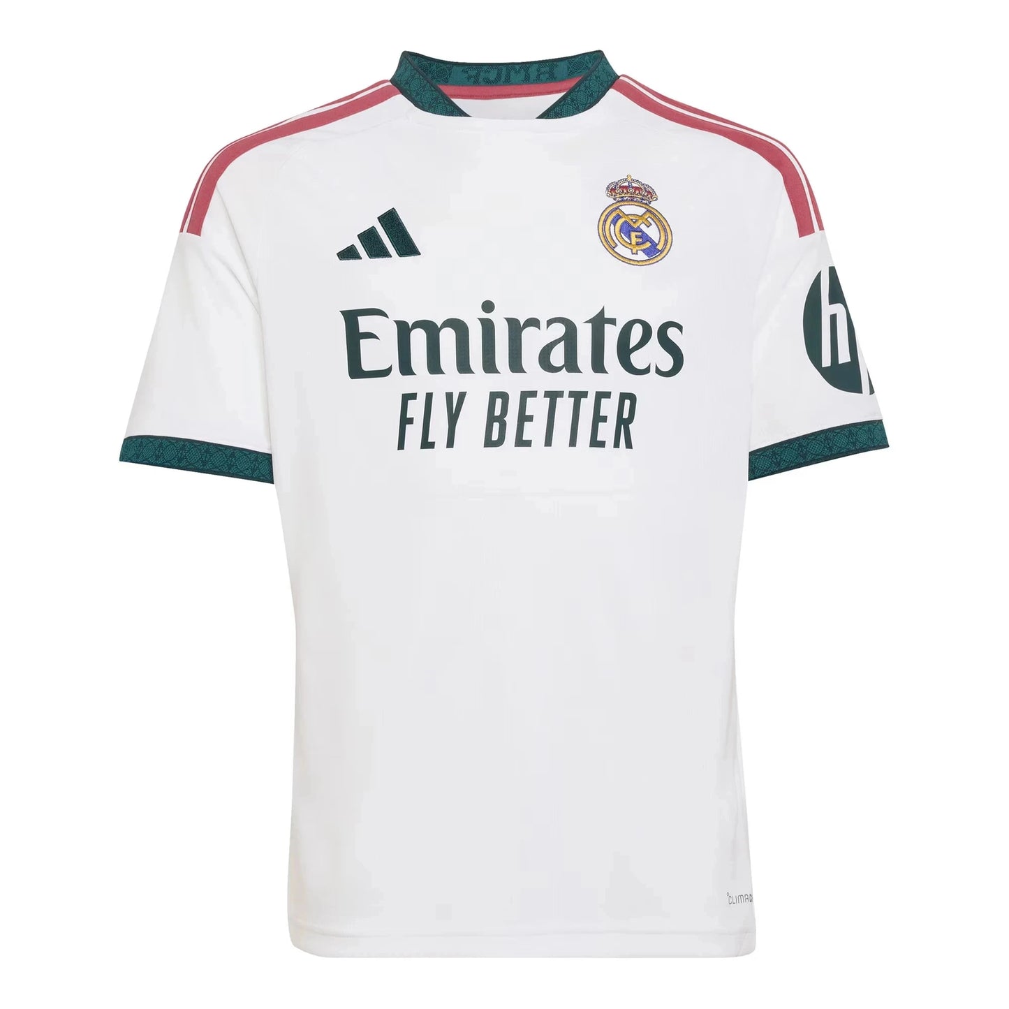 Front view of youth Real Madrid 2026-2027 home white replica soccer jersey by Final Third Kit