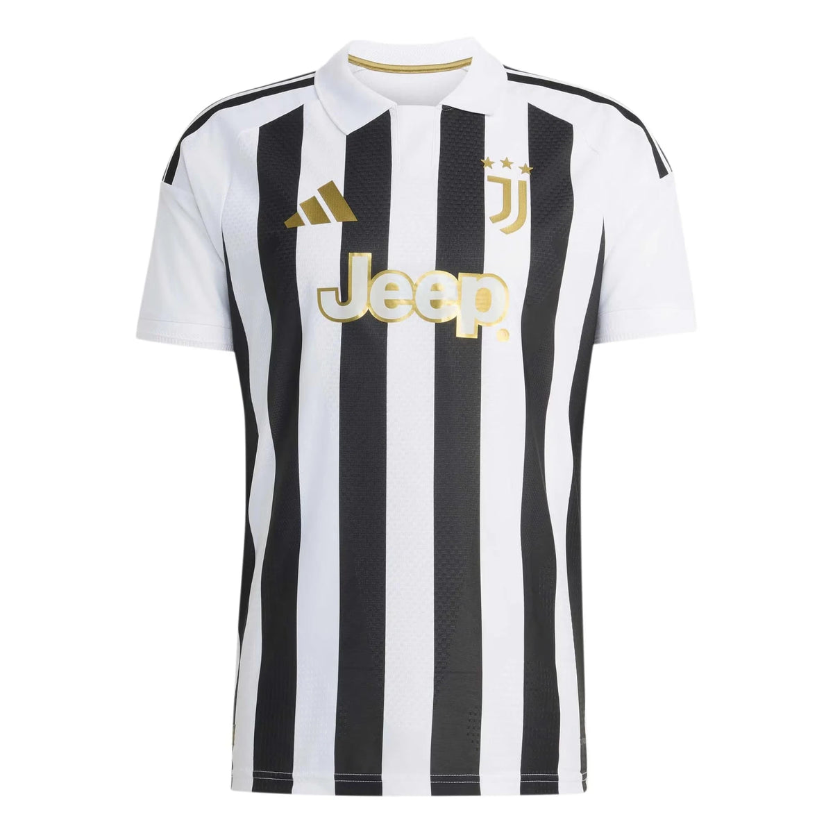 Front view of Juventus 2026-2027 home white on-field authentic soccer jersey by Final Third Kit