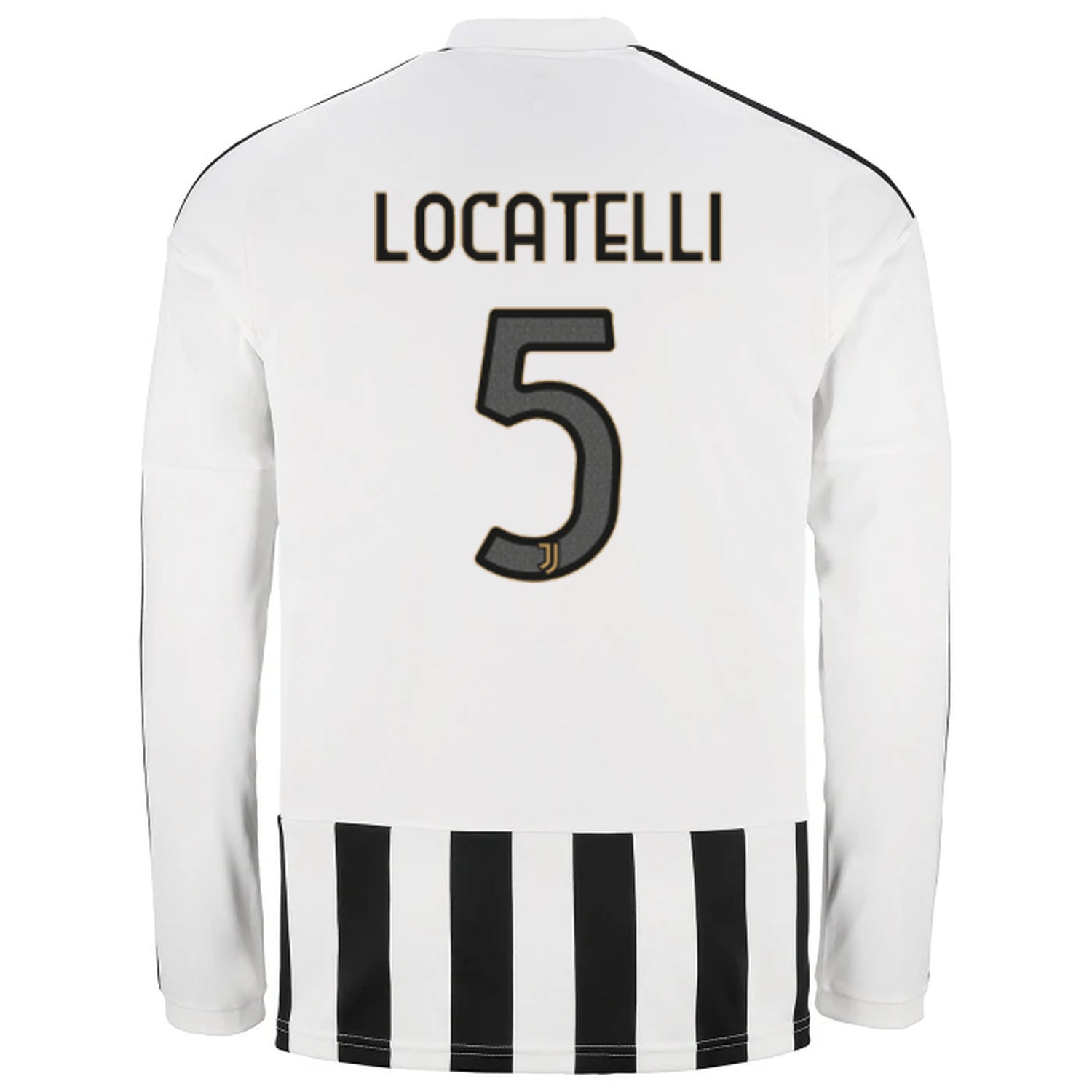 back view of Juventus 2026/27 home jersey with LOCATELLI #5 player print